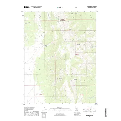 2018 Map of Ward Mountain, 2018 Print