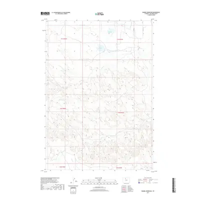 2017 Map of Wardel Reservoir, 2017 Print