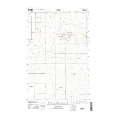 2014 Map of Warden, 2014 Print