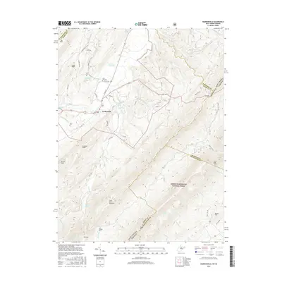 2016 Map of Wardensville, 2016 Print
