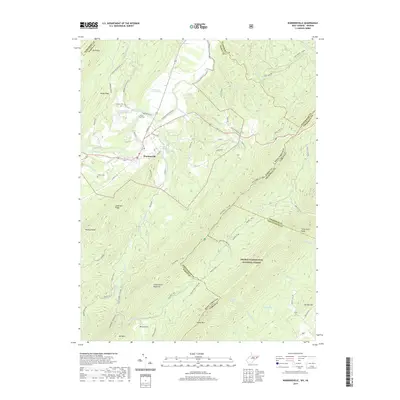 2019 Map of Wardensville, 2019 Print