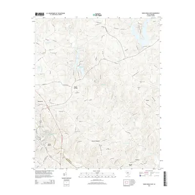2014 Map of Ware Shoals East, 2014 Print