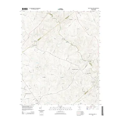 2014 Map of Ware Shoals West, 2014 Print