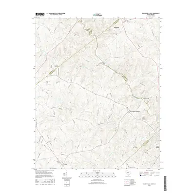 2017 Map of Ware Shoals West, 2017 Print
