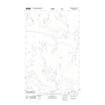 2011 Map of Warland Peak, 2011 Print