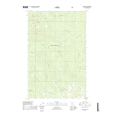 2020 Map of Warland Peak, 2020 Print