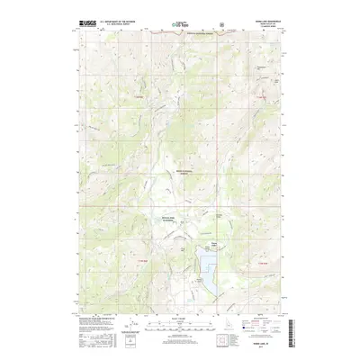 2017 Map of Warm Lake, 2017 Print