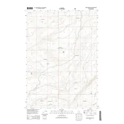 2013 Map of Warm River Butte, 2013 Print