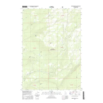 2017 Map of Warm River Butte, 2017 Print