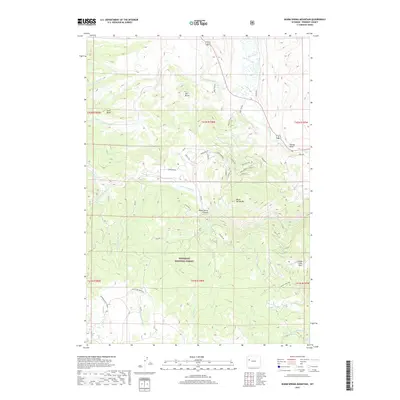 2017 Map of Warm Spring Mountain, 2017 Print