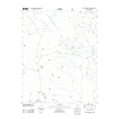 2012 Map of Warm Springs Canyon, 2012 Print