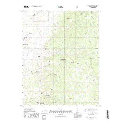 2018 Map of Warm Springs Canyon, 2018 Print