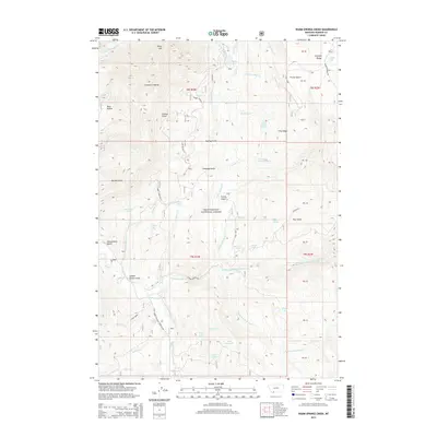 2014 Map of Warm Springs Creek, 2014 Print