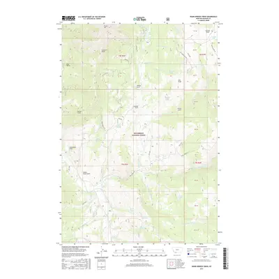 2017 Map of Warm Springs Creek, 2017 Print
