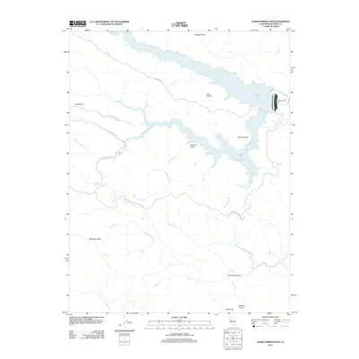 2012 Map of Warm Springs Dam, 2012 Print