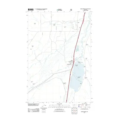 2011 Map of Warm Springs, 2011 Print