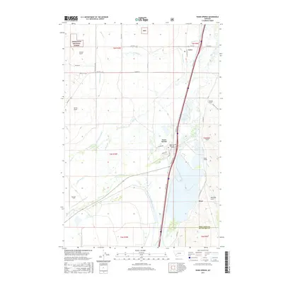 2017 Map of Warm Springs, 2017 Print