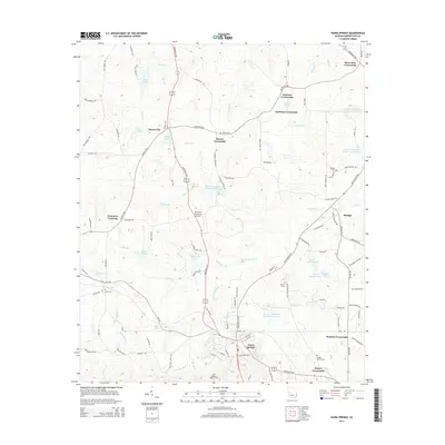 2014 Map of Warm Springs, 2014 Print