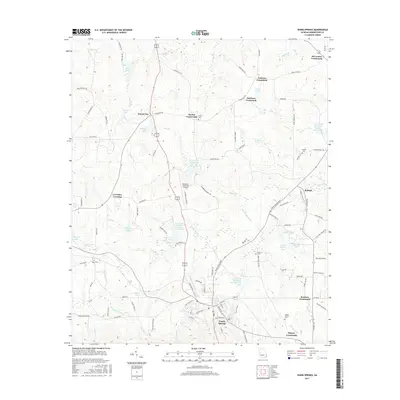 2017 Map of Warm Springs, 2017 Print