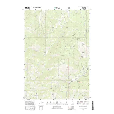 2017 Map of Warm Springs Point, 2017 Print
