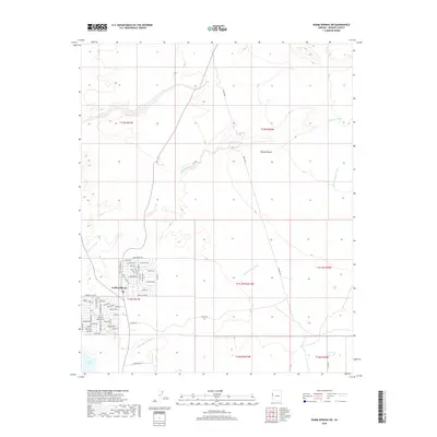 2018 Map of Warm Springs SW, 2018 Print