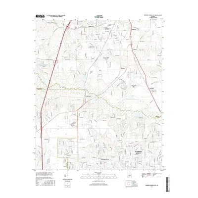 2017 Map of Warner Robins NW, 2017 Print