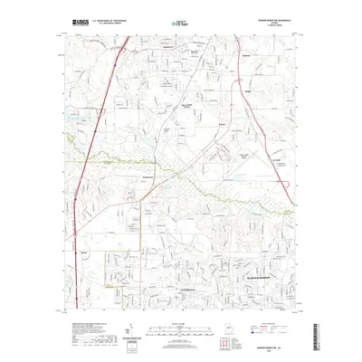 2020 Map of Warner Robins NW, 2020 Print
