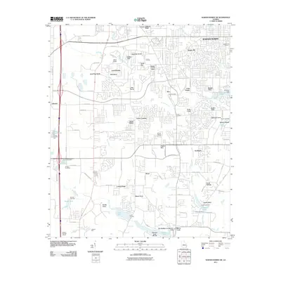 2011 Map of Warner Robins SW, 2011 Print