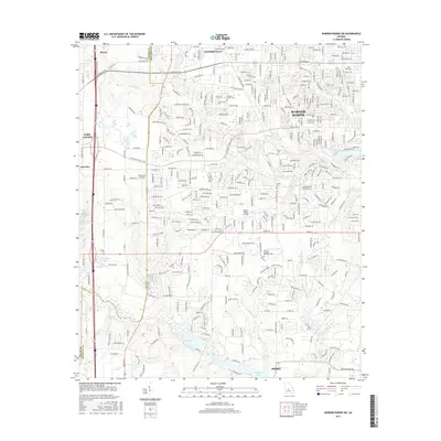 2017 Map of Warner Robins SW, 2017 Print