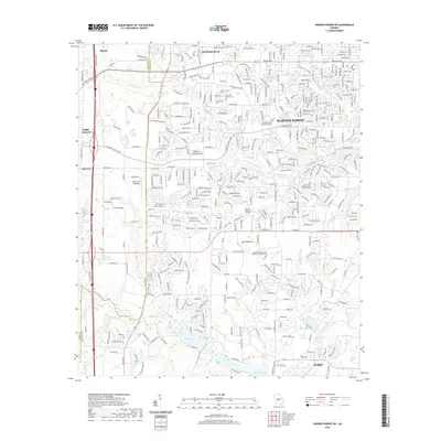 2020 Map of Warner Robins SW, 2020 Print