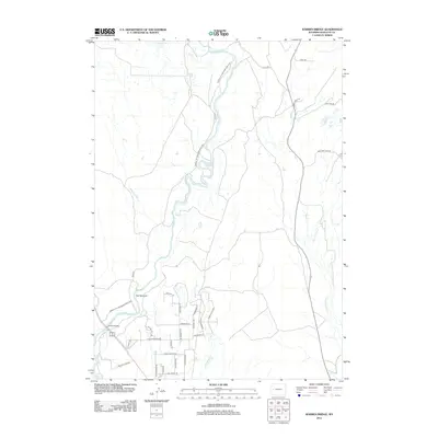 2012 Map of Warren Bridge, 2012 Print