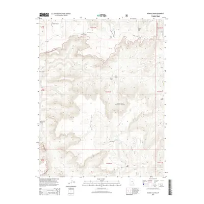 2014 Map of Warren Canyon, 2014 Print