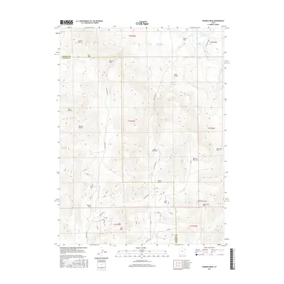 2017 Map of Warren Draw, 2017 Print