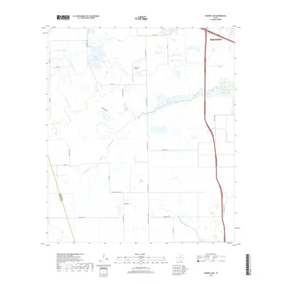 2019 Map of Warren Lake, 2019 Print