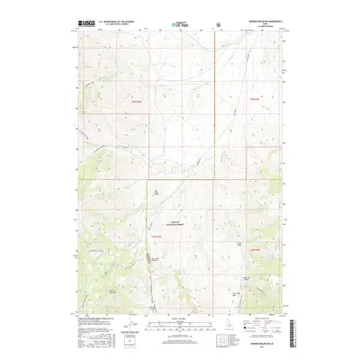 2017 Map of Warren Mountain, 2017 Print