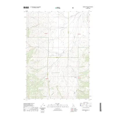 2023 Map of Warren Mountain, 2023 Print