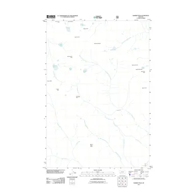 2011 Map of Warren Peak, 2011 Print