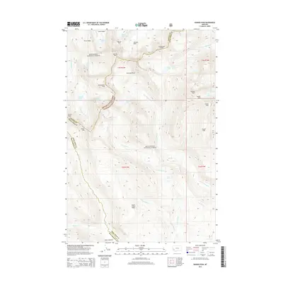 2014 Map of Warren Peak, 2014 Print