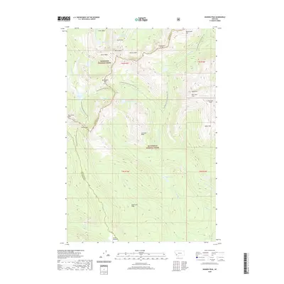2020 Map of Warren Peak, 2020 Print
