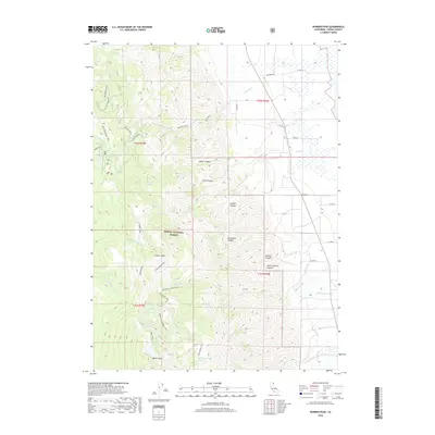 2018 Map of Warren Peak, 2018 Print