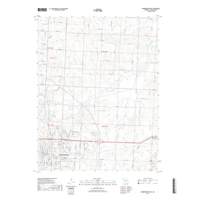 2017 Map of Warrensburg East, 2017 Print