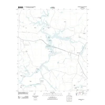 2011 Map of Warrior Dam, 2011 Print