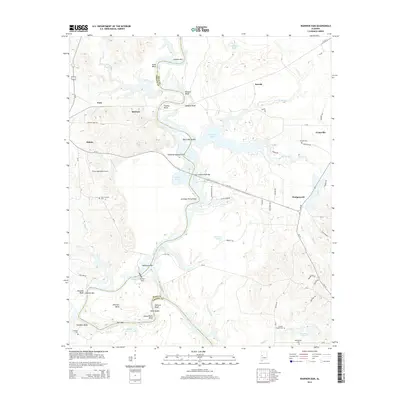 2014 Map of Warrior Dam, 2014 Print