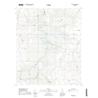 2018 Map of Warrior Dam, 2018 Print