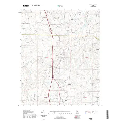 2020 Map of Warrior, 2020 Print