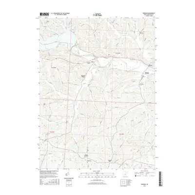 2016 Map of Warsaw, 2016 Print