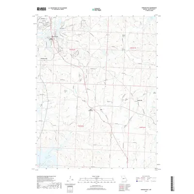 2017 Map of Warsaw East, 2017 Print