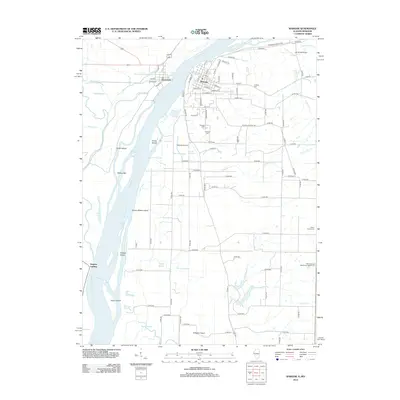 2012 Map of Warsaw, 2012 Print