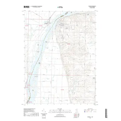 2018 Map of Warsaw, 2018 Print