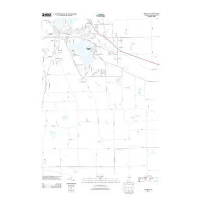 2013 Map of Warsaw, 2013 Print